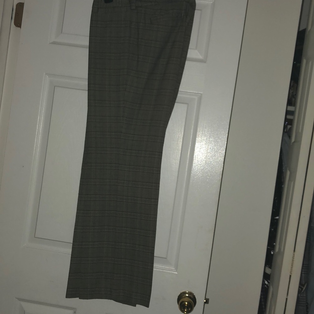 Plaid business pants